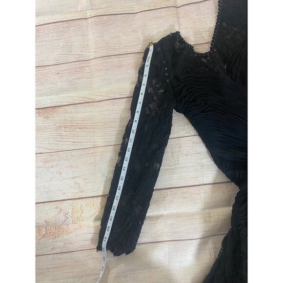 Vintage Jayna New York Black Long Sleeve Dress - XS - Picture 11 of 14